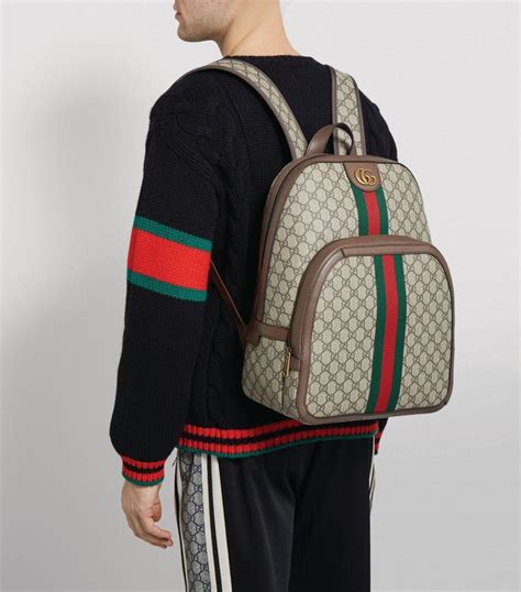 gucci backpack supreme canvas|Gucci supreme canvas backpack.